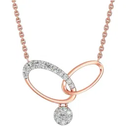 Joyalukkas 18k (750) Purity Rose Gold Seamless Oval Diamond Pendent-picture-26