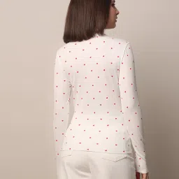 Only White Printed Top image 3