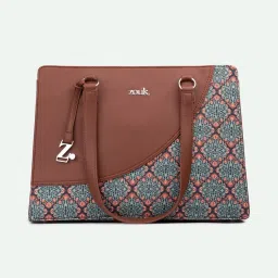 ZOUK Kolkata Nouveau Printed Tote Handbag image 3