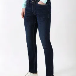 Peter England Navy Slim Fit Jeans image 3