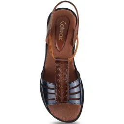 Catwalk Women's Blue Sling Back Wedges image 3