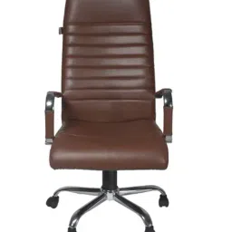 Adiko Systems Tan Leatherette High Cushion Back Back Executive Chair image 2