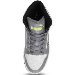 Puma Kids RBD Game V1 Feather Grey Ankle High Sneakers image 3