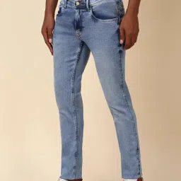 Allen Solly Blue Cotton Skinny Fit Jeans image 3