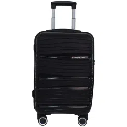 Swiss Military Black 8 Wheels Small Carry-On Luggage-image-8