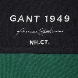 Gant Boys Blue Cotton Color-blocked Sweatshirt image 3