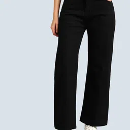 VBEAUTI Women Wide Leg High-Rise Stretchable Cropped Jeans-picture-23