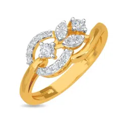 Kisna Diamond & Gold Jewellery Soraya 14k (585) Diamond & Gold Ring For Women-image-63