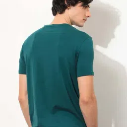 Rare Rabbit Green Slim Fit Graphic T-Shirt image 2