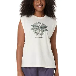 ASICS Women's White Game Seasonal Graphic Top-picture-26