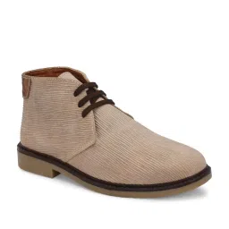 Carlo Romano Men's Beige Chukka Boots image 3