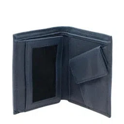 Tohl Navy Casual Leather Bi-Fold Wallet for Men image 3