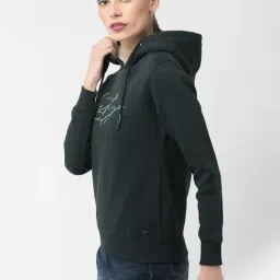 Crimsoune Club Green Printed Hoodie image 3