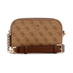 Guess Latte & Brown Noelle Logo Cross Body Bag-picture-24