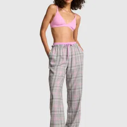 victoria's secret intimates Victoria's Secret Grey Boyfriend Flannel Sleep Pyjama-picture-23