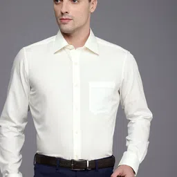 Louis Philippe Pure Cotton Classic Opaque Formal Shirt-picture-10