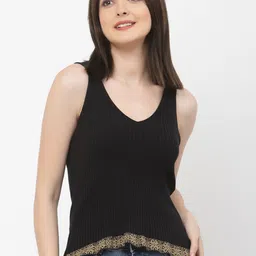 Kalt V-Neck Ribbed Tank Top-picture-28