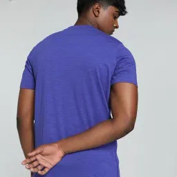 Puma Blue Regular Fit Graphics Printed Sports T-Shirt image 2