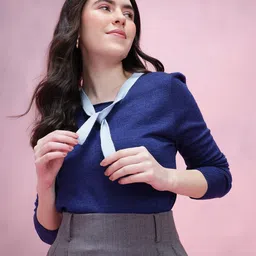 DressBerry Tie-Up Neck Pullover-image-43