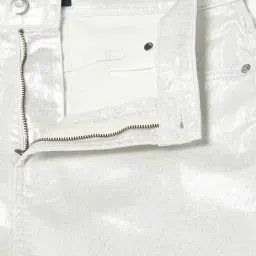 GAP Silver Regular Fit Solid Skirt image 5