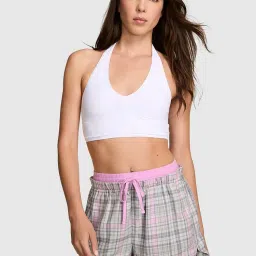 victoria's secret intimates Victoria's Secret Grey Boyfriend Flannel Boxer Shorts-picture-24