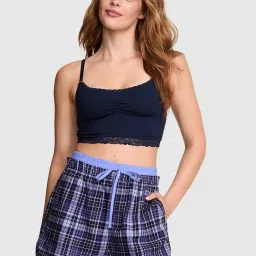victoria's secret intimates Victoria's Secret Blue Boyfriend Flannel Boxer Shorts-picture-14