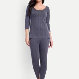 ZEFFIT Striped Cotton Thermal Bottoms image 2