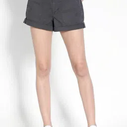 American Eagle Outfitters Grey Cotton Cargo Shorts-picture-34