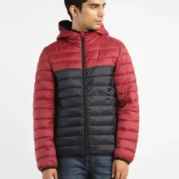 Levi's Red Regular Fit Colour Block Hooded Jacket-picture-34
