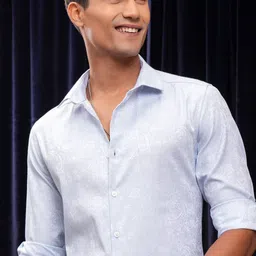 LOCOMOTIVE Premium Men Jacquard Textured Occasion Shirt-picture-34