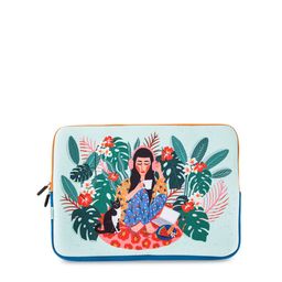 Chumbak Unisex Red & Blue Printed Laptop Sleeve-picture-10