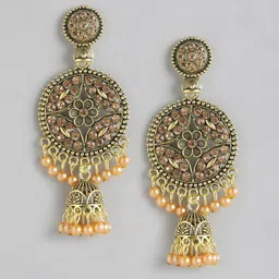 Anouk Gold Plated Contemporary Drop Earrings image 1