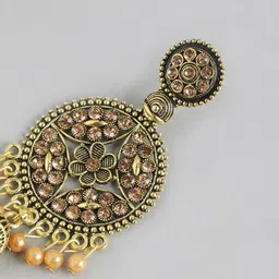 Anouk Gold Plated Contemporary Drop Earrings image 2