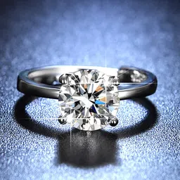 Designs & You Silver-Plated Crystal Studded Adjustable Finger Ring-picture-47
