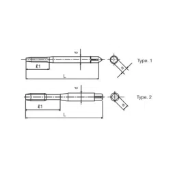OSG 89914968 V-XPM-HT Non Thru Coolant Drill Tap(4 Flute, 5 mm Dia) image 2