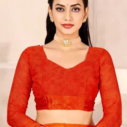 KALINI Floral Poly Chiffon Designer Saree image 3