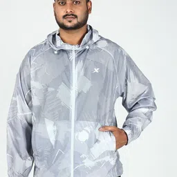 Xtep Printed Hooded Lightweight Sporty Jacket-picture-25