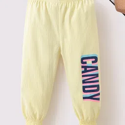 Kookie Kids Full Length Lounge Pant Placement Print - Yellow-picture-22