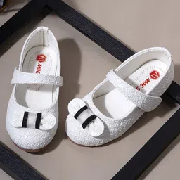 mine sole Minesole Bow EmbellishedBallerinas -White-picture-12
