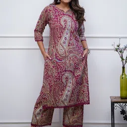 Anni Designer Women Paisley Printed Regular Kurta with Palazzos-image-36