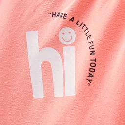 Doreme Single Jersey Full Length Leggings Text Printed - Tropical Coral image 3