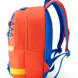 American Tourister Yoodle 4.0 BP 2 Compartments 11.5 Ltrs Backpack with Car Print Orange - Height 13 Inches image 3