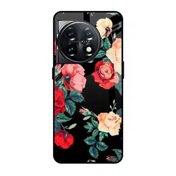 QRIOH Floral Printed OnePlus 11 5G Back Case Mobile Accessories-picture-41