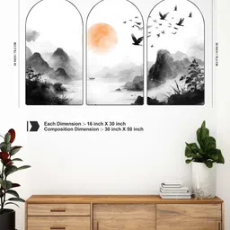 Livin'luxe White MDF Other Wall Paintings image 4