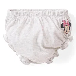 Babyhug Disney Interlock Knit Panties with Minnie Mouse Graphics Pack of 3 - Pink Yellow & White image 4