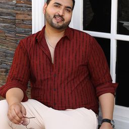 Instafab Plus Men Plus Size Comfort Relaxed Fit Spread Collar Cotton Shirt-picture-45