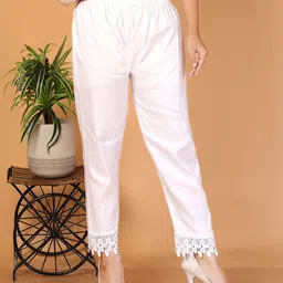 sms collection Women Floral Wide Leg Lace Ethnic Palazzos-image-1