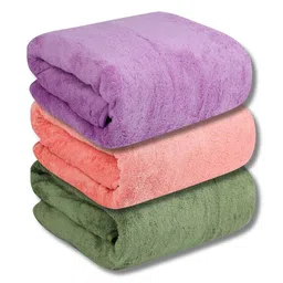 Fezora Green & Purple 3 450 GSM Bath Towel-picture-10