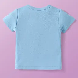 Babyoye Disney Interlock Knit Half Sleeves Front Open Jhablas With Mickey & Friends Graphic With Gold Foil Detailing Pack Of 2 - White & Light Blue image 5