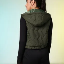 HRX by Hrithik Roshan Crop Running Padded Jacket image 2